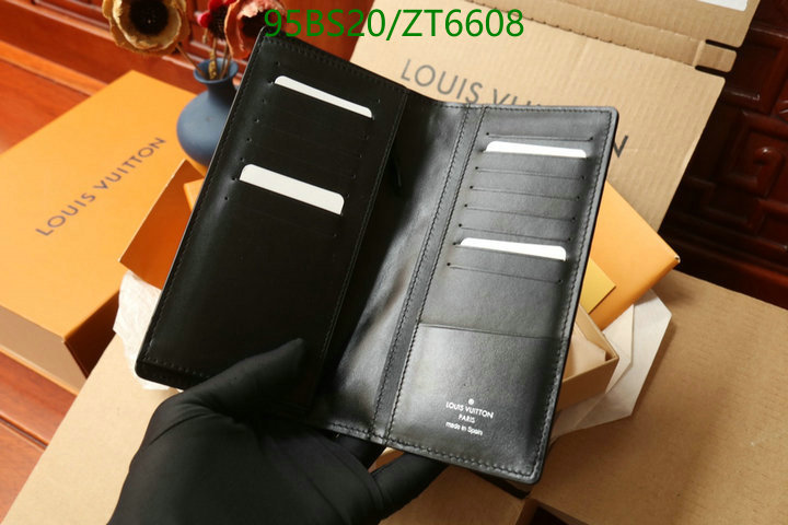 LV Bags-(Mirror)-Wallet-,Code: ZT6608,$: 95USD