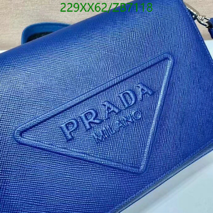 Prada Bag-(Mirror)-Diagonal-,Code: ZB7118,$: 229USD