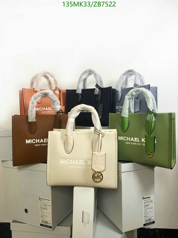 Michael Kors Bag-(Mirror)-Handbag-,Code: ZB7522,$: 135USD