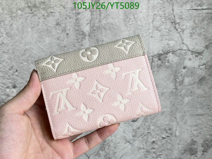 LV Bags-(Mirror)-Wallet-,Code: YT5089,$: 105USD