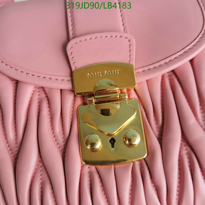 Miu Miu Bag-(Mirror)-Handbag-,Code: LB4183,$: 319USD