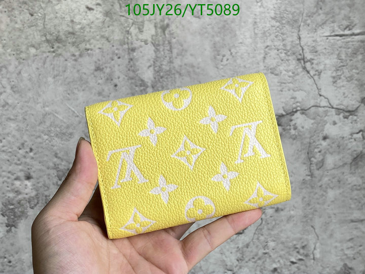 LV Bags-(Mirror)-Wallet-,Code: YT5089,$: 105USD