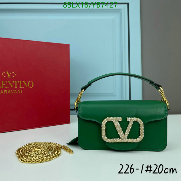 Valentino Bag-(4A)-LOC-V Logo ,Code: YB7427,$: 85USD