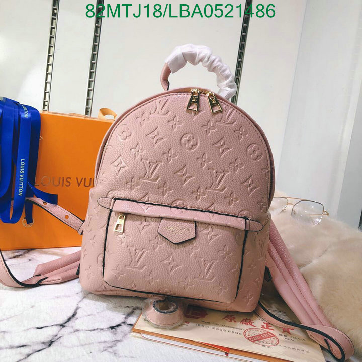 LV Bags-(4A)-Backpack-,Code:LBA0521486,$: 82USD