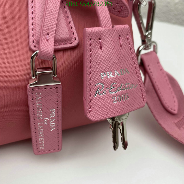 Prada Bag-(Mirror)-Diagonal-,Code: ZB2351,$: 205USD