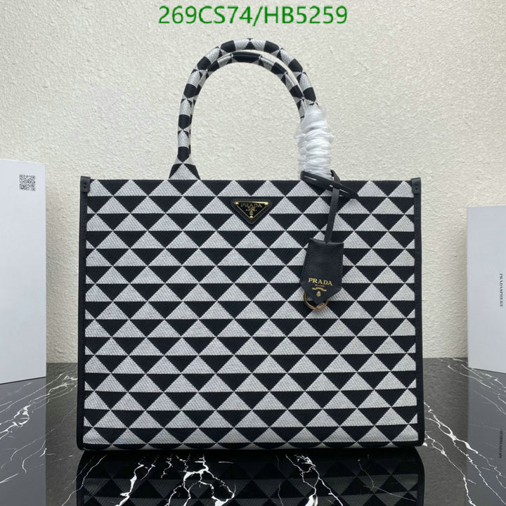 Prada Bag-(Mirror)-Handbag-,Code: HB5259,$: 269USD