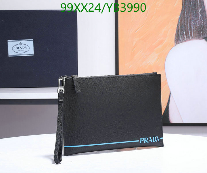 Prada Bag-(Mirror)-Clutch-,Code: YB3990,$: 99USD