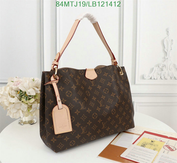 LV Bags-(4A)-Handbag Collection-,Code: LB121412,$: 84USD