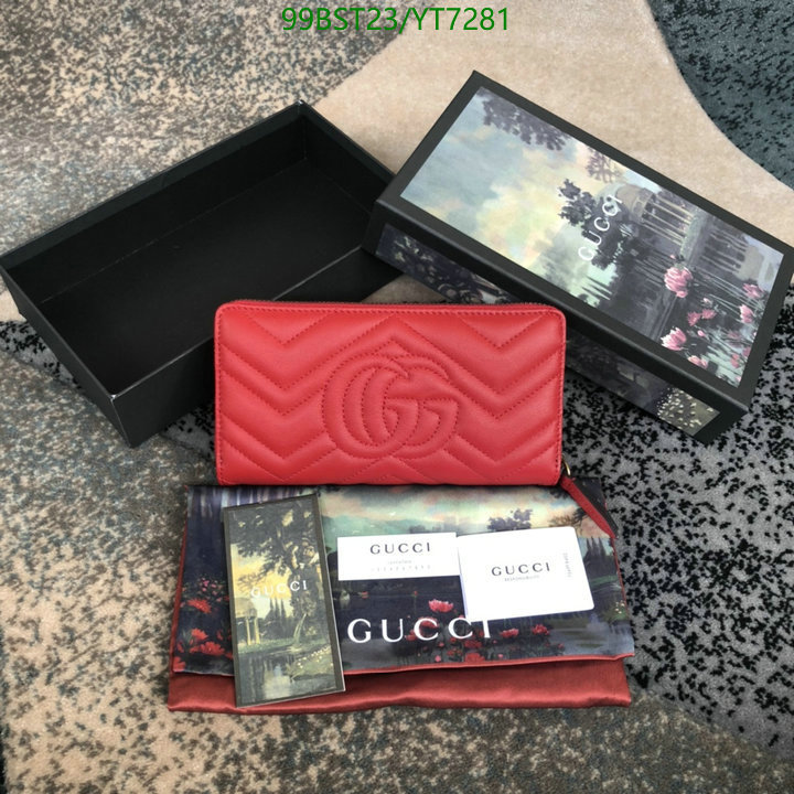 Gucci Bag-(Mirror)-Wallet-,Code: YT7281,$: 99USD