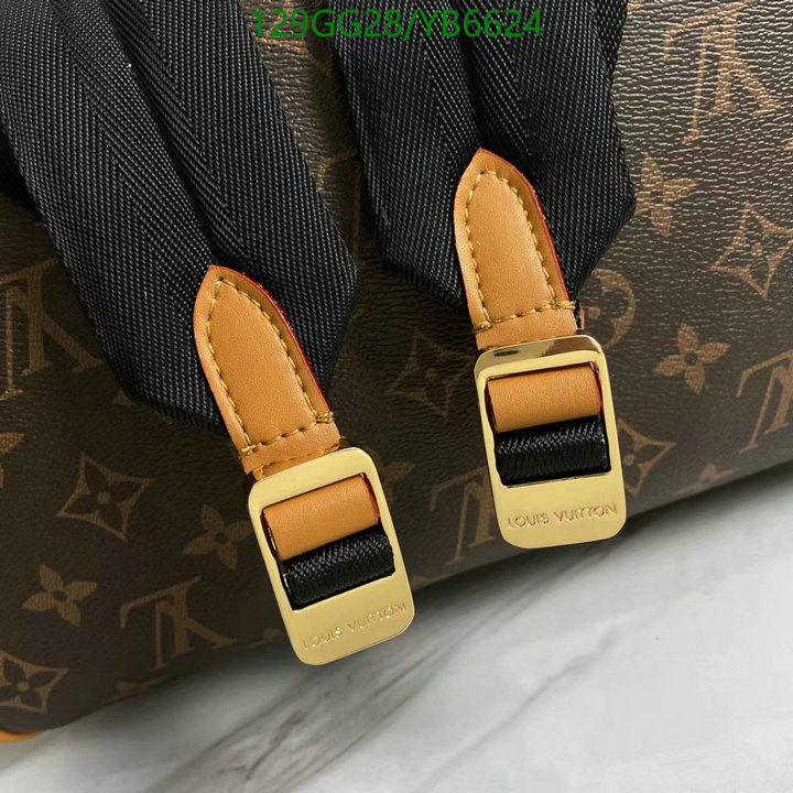 LV Bags-(4A)-Backpack-,Code: YB6624,$: 129USD