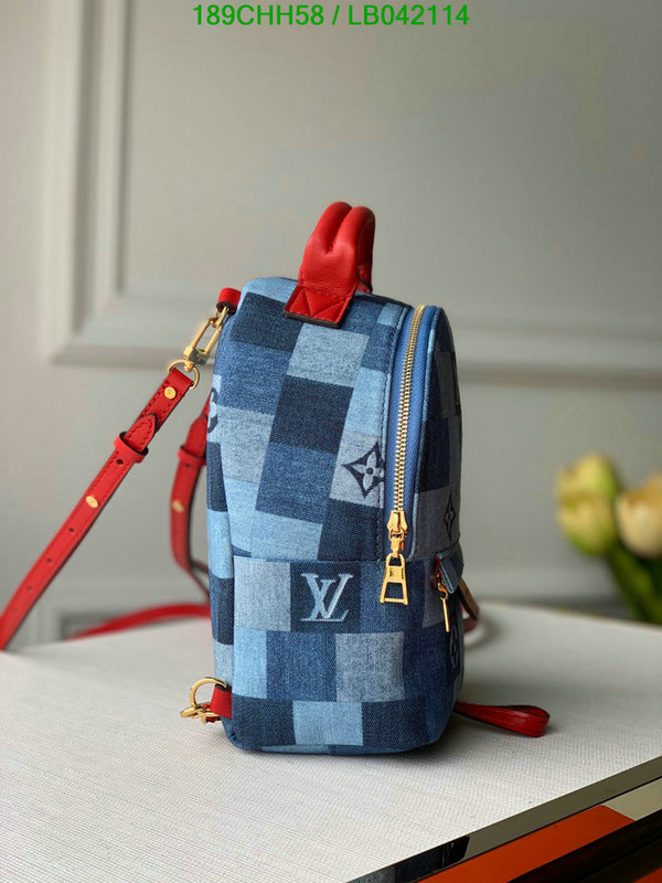 LV Bags-(Mirror)-Backpack-,Code: LB042114,$: 189USD