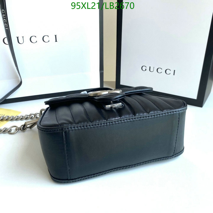 Gucci Bag-(4A)-Marmont,Code: LB2670,$: 95USD