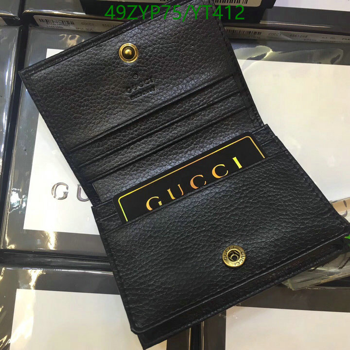 Gucci Bag-(4A)-Wallet-,Code: YT412,$: 49USD