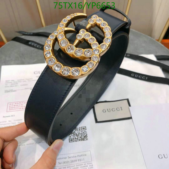 Belts-Gucci, Code: YP6653,$: 75USD