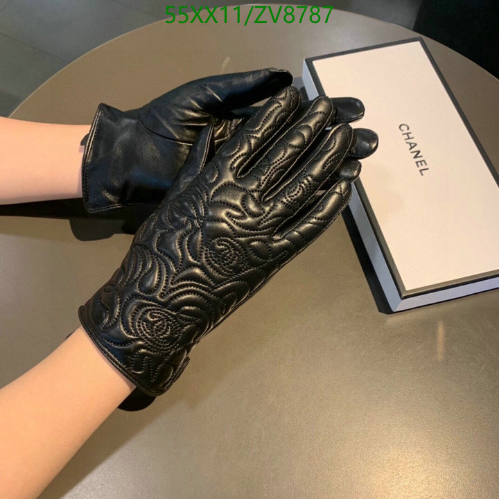 Gloves-Chanel, Code: ZV8787,$: 55USD