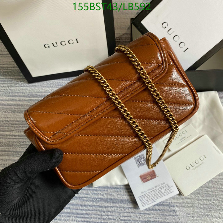 Gucci Bag-(Mirror)-Marmont,Code: LB592,$: 155USD