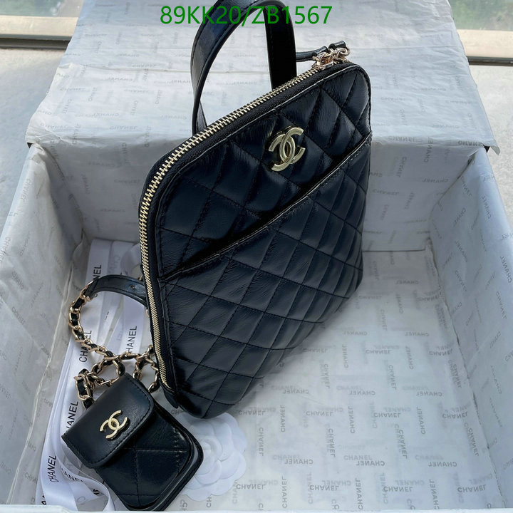 Chanel Bags ( 4A )-Backpack-,Code: ZB1567,$: 89USD