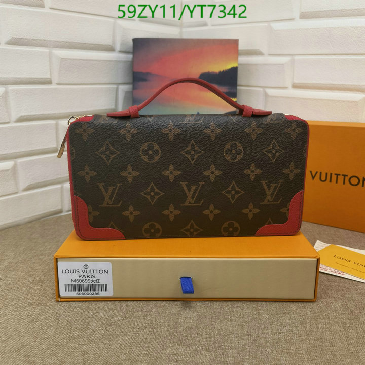 LV Bags-(4A)-Wallet-,Code: YT7342,$: 59USD