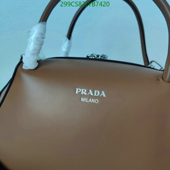 Prada Bag-(Mirror)-Handbag-,Code: YB7420,$: 299USD