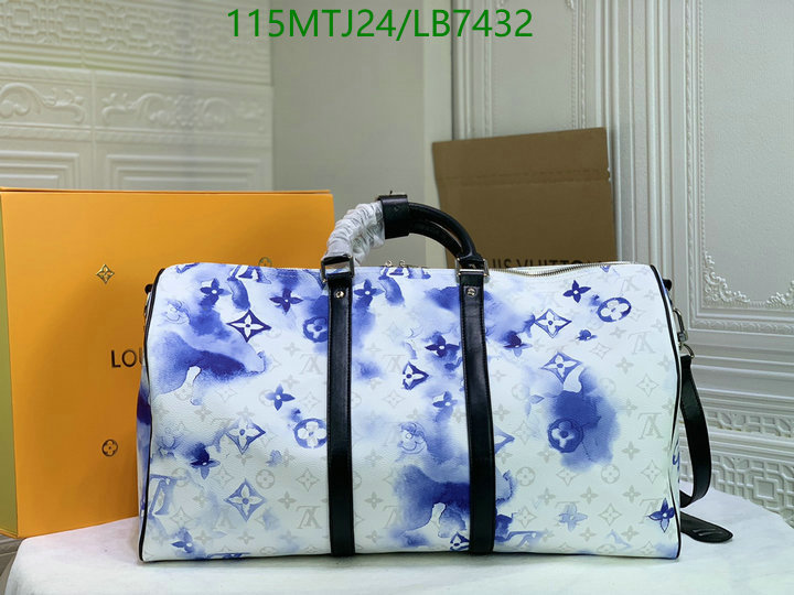 LV Bags-(4A)-Keepall BandouliRe 45-50-,Code: LB7432,$: 115USD