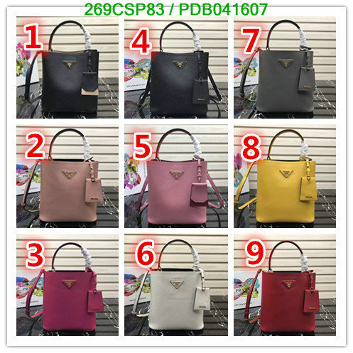 Prada Bag-(Mirror)-Handbag-,Code: PDB041607,$: 269USD