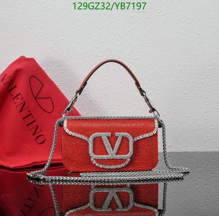 Valentino Bag-(4A)-LOC-V Logo ,Code: YB7197,$: 129USD