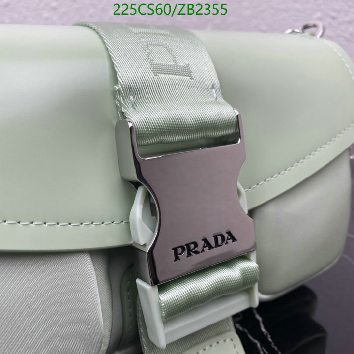 Prada Bag-(Mirror)-Diagonal-,Code: ZB2355,$: 225USD