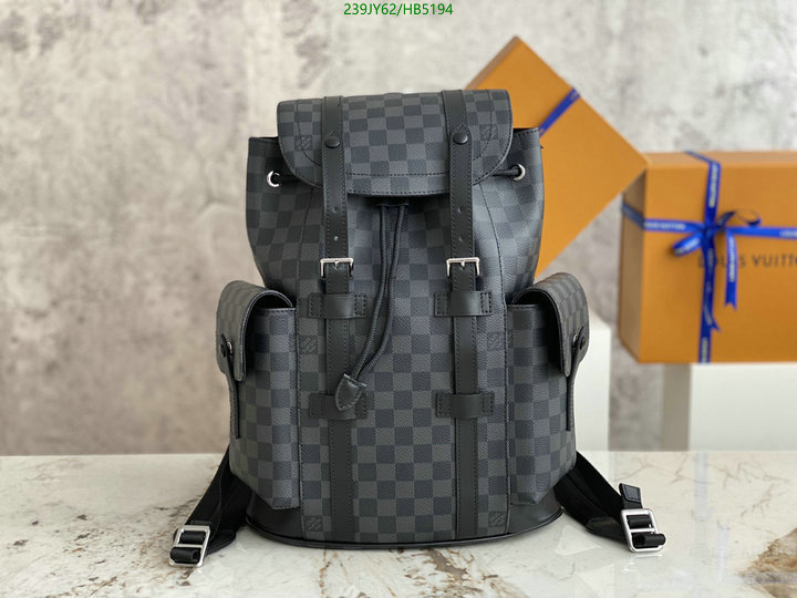 LV Bags-(Mirror)-Backpack-,Code: HB5194,$: 239USD