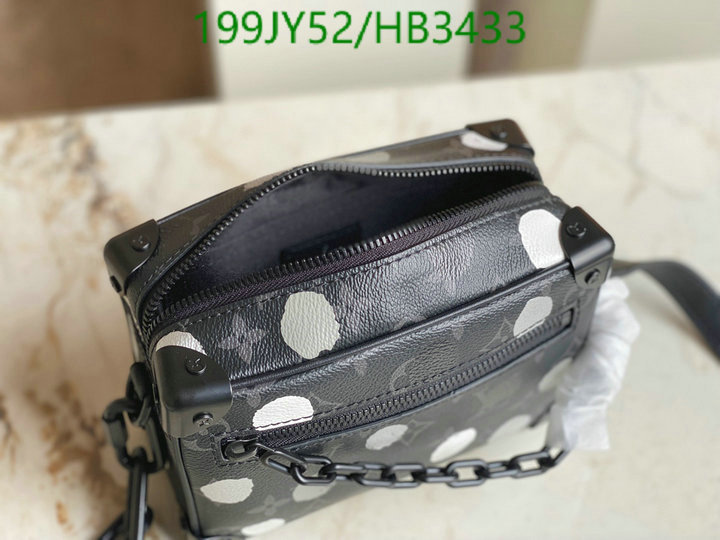 LV Bags-(Mirror)-Petite Malle-,Code: HB3433,$: 199USD