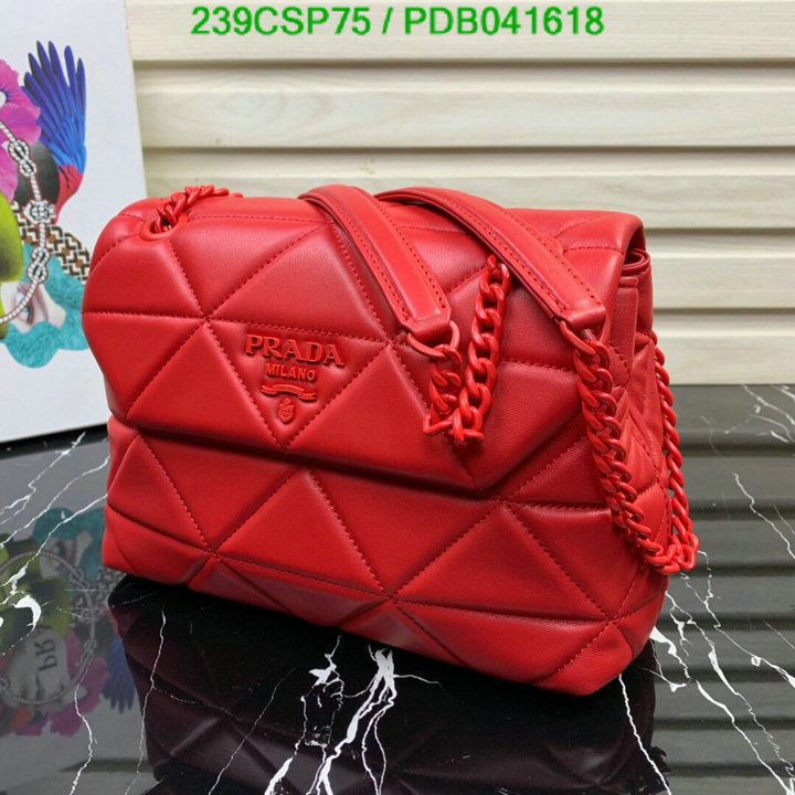 Prada Bag-(Mirror)-Diagonal-,Code: PDB041618,$: 239USD