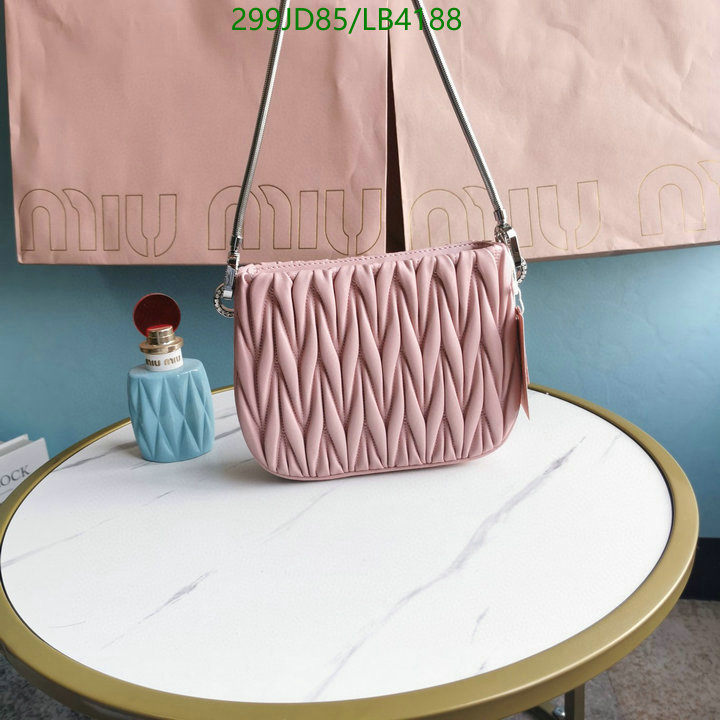 Miu Miu Bag-(Mirror)-Diagonal-,Code: LB4188,$: 299USD