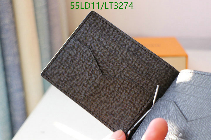 LV Bags-(Mirror)-Wallet-,Code: LT3274,$: 55USD