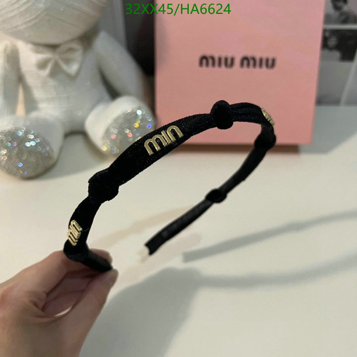 Headband-MIU MIU, Code: HA6624,$: 32USD