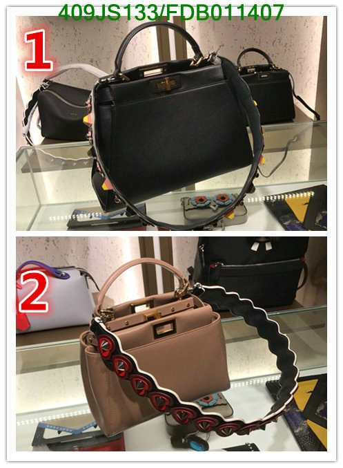 Fendi Bag-(Mirror)-Handbag-,Code: FDB011407,$: 409USD