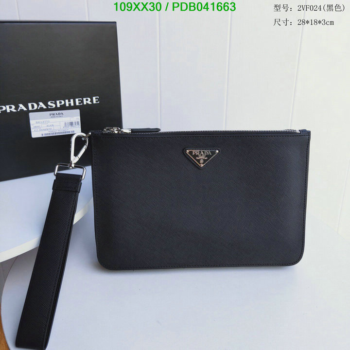 Prada Bag-(Mirror)-Clutch-,Code: PDB041663,$: 109USD