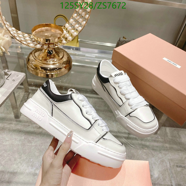 Women Shoes-Miu Miu, Code: ZS7672,$: 125USD