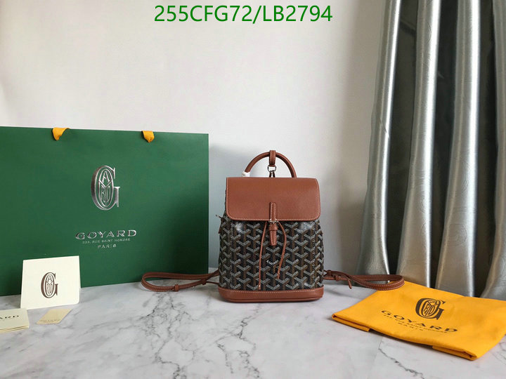 Goyard Bag-(Mirror)-Backpack-,Code: LB2794,$: 255USD