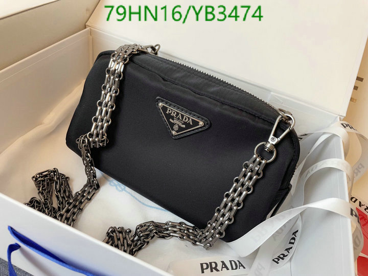 Prada Bag-(4A)-Diagonal-,Code: YB3474,$: 79USD