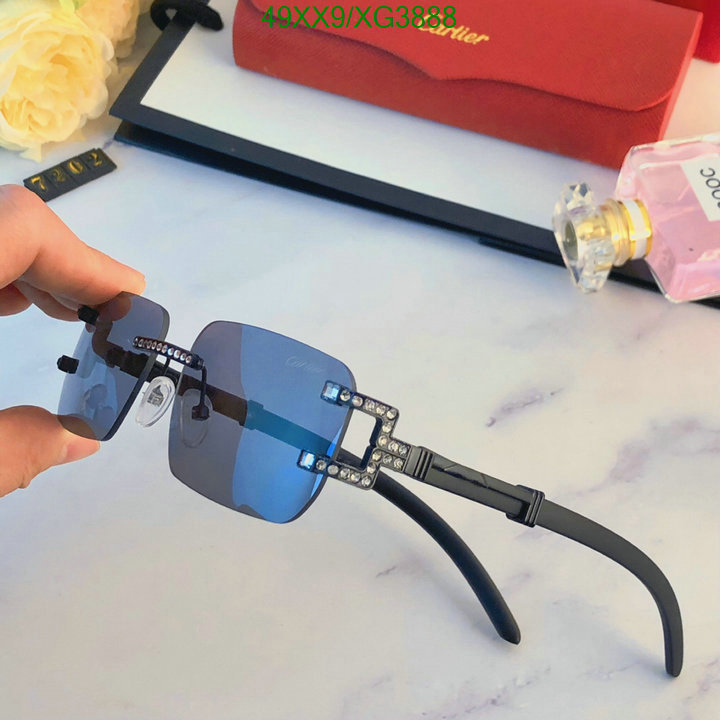 Glasses-Cartier, Code: XG3888,$: 49USD