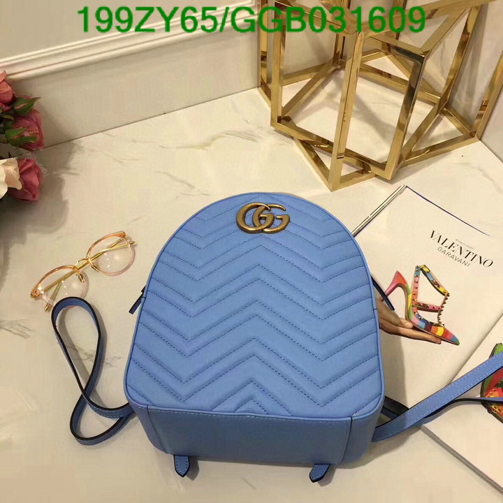 Gucci Bag-(Mirror)-Backpack-,Code: GGB031609,$: 199USD