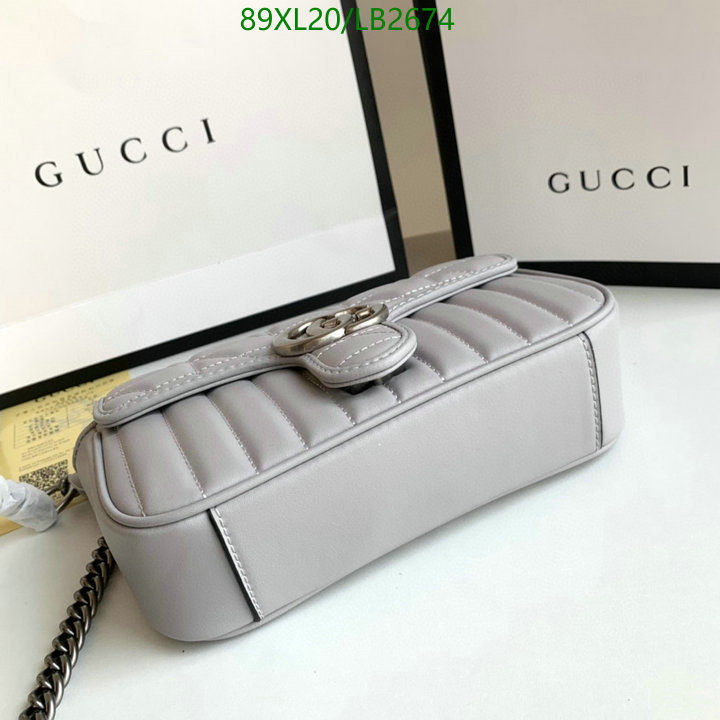 Gucci Bag-(4A)-Marmont,Code: LB2674,$: 89USD