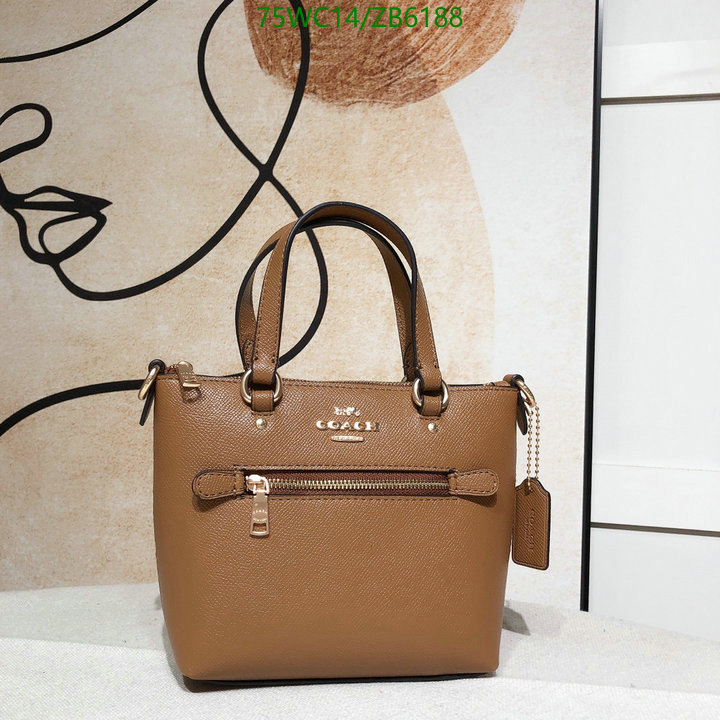 Coach Bag-(4A)-Handbag-,Code: ZB6188,$: 75USD