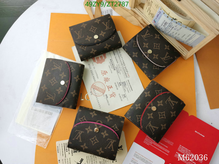 LV Bags-(4A)-Wallet-,Code: ZT2787,$: 49USD