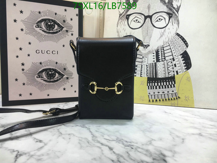 Gucci Bag-(4A)-Horsebit-,Code: LB7589,$: 75USD