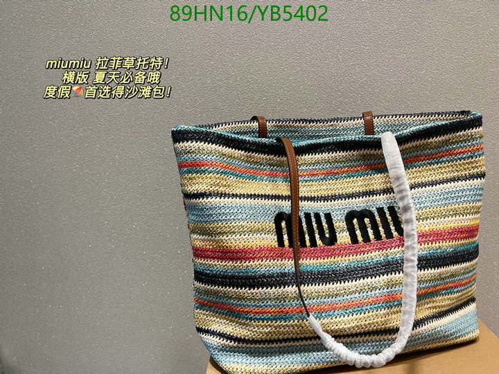 Miu Miu Bag-(4A)-Handbag-,Code: YB5402,$: 89USD