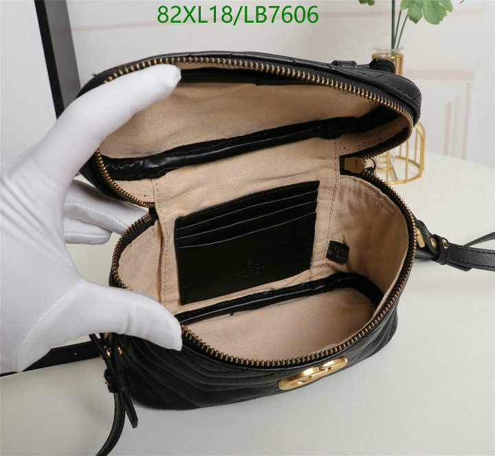 Gucci Bag-(4A)-Marmont,Code: LB7606,$: 82USD