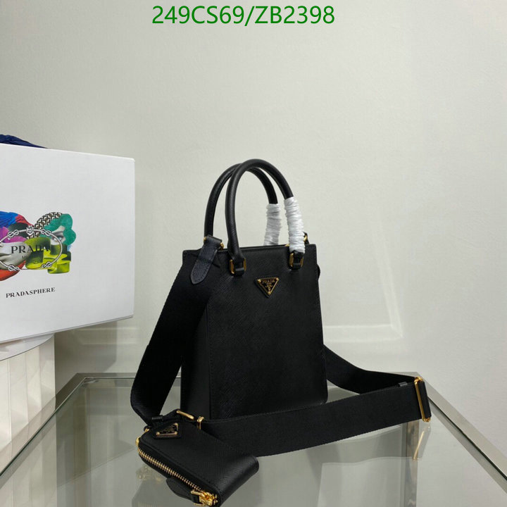 Prada Bag-(Mirror)-Diagonal-,Code: ZB2398,$: 249USD