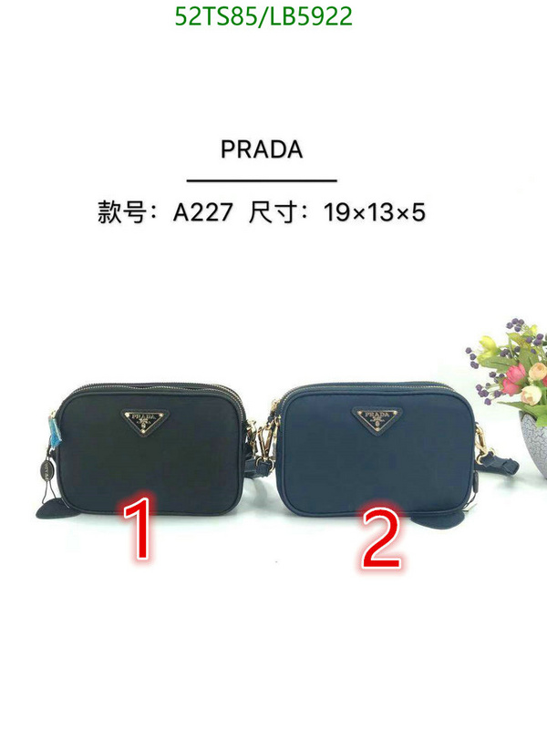 Prada Bag-(4A)-Diagonal-,Code: LB5922,$: 52USD