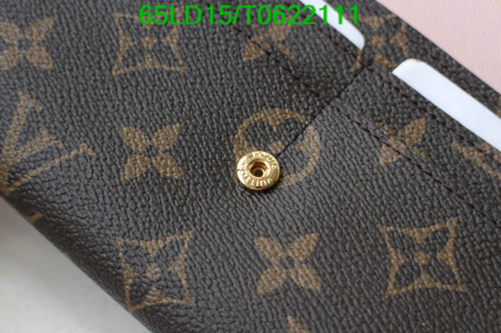 LV Bags-(Mirror)-Wallet-,Code: T0622111,$: 65USD