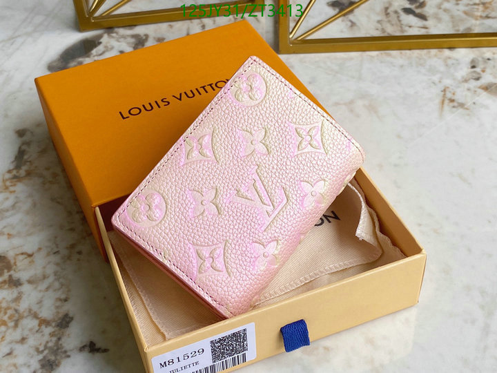 LV Bags-(Mirror)-Wallet-,Code: ZT3413,$: 125USD